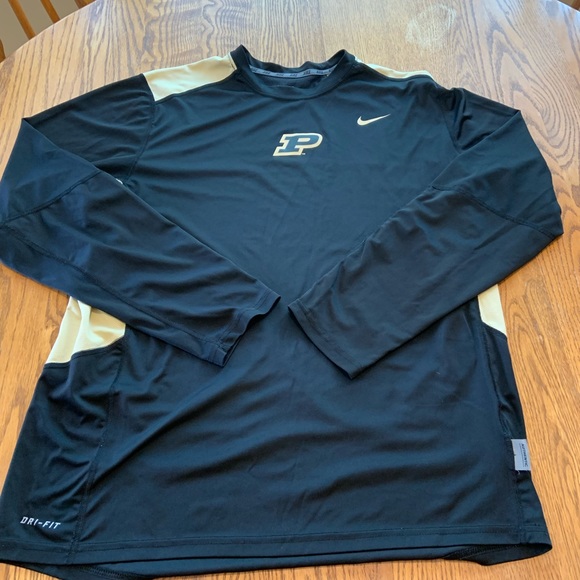 Nike Other - PURDUE BOILERMAKERS NIKE DRI-FIT LS T-SHIRT L GUC